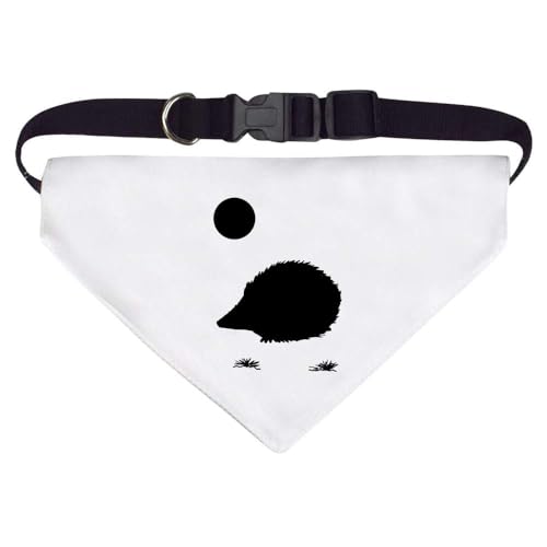 Groß 'Igel unter dem Mond' Hunde-/Katzen-/Haustier-Bandana (PD00052234) von Azeeda