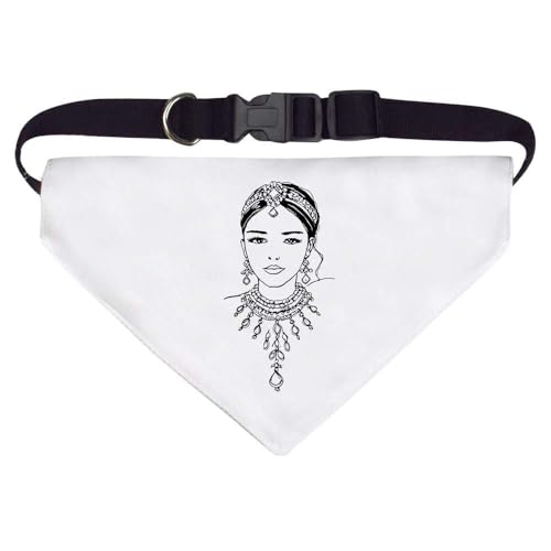 Groß 'Indische Braut' Hunde-/Katzen-/Haustier-Bandana (PD00054998) von Azeeda