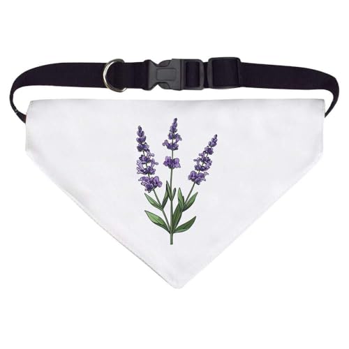 Groß 'Lavendel' Hunde-/Katzen-/Haustier-Bandana (PD00056308) von Azeeda