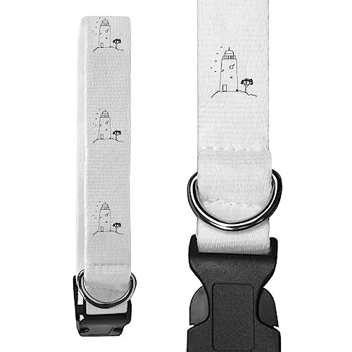 Groß 'Leuchtturm' Hundehalsband (PR00041800) von Azeeda