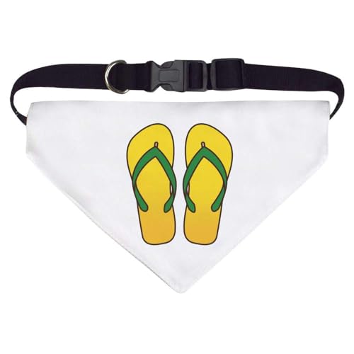 Groß 'Paar Flip-Flops' Hunde-/Katzen-/Haustier-Bandana (PD00053348) von Azeeda