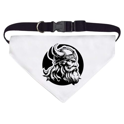 Groß 'Viking-Seitenansicht' Hunde-/Katzen-/Haustier-Bandana (PD00053198) von Azeeda