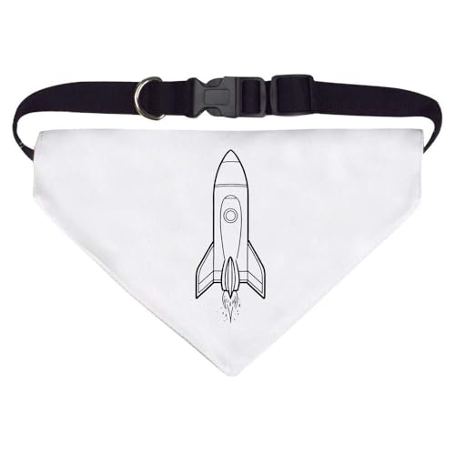 Groß 'Weltraum Rakete' Hunde-/Katzen-/Haustier-Bandana (PD00054258) von Azeeda