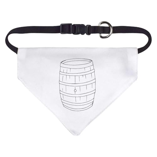 Klein 'Hölzernes Bierfass' Hunde-/Katzen-/Haustier-Bandana (PD00053375) von Azeeda