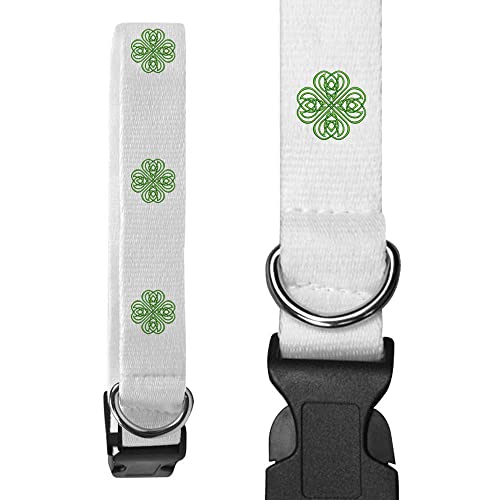 Klein 'Keltischer Shamrock' Hundehalsband (PR00015885) von Azeeda