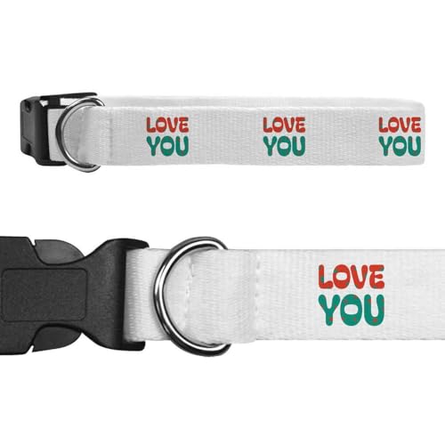 Klein 'Love You' Hundehalsband (PR00046945) von Azeeda