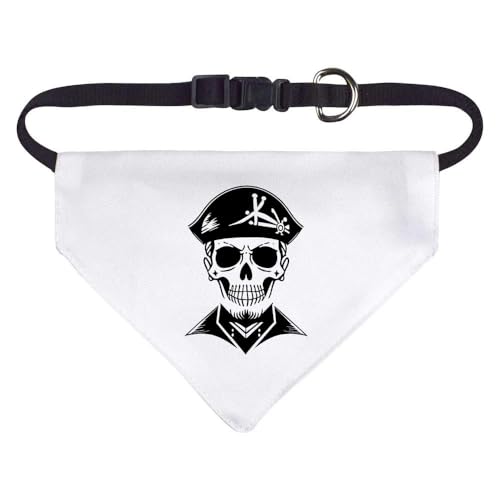 Klein 'Totenkopf-Piratencrew' Hunde-/Katzen-/Haustier-Bandana (PD00047437) von Azeeda