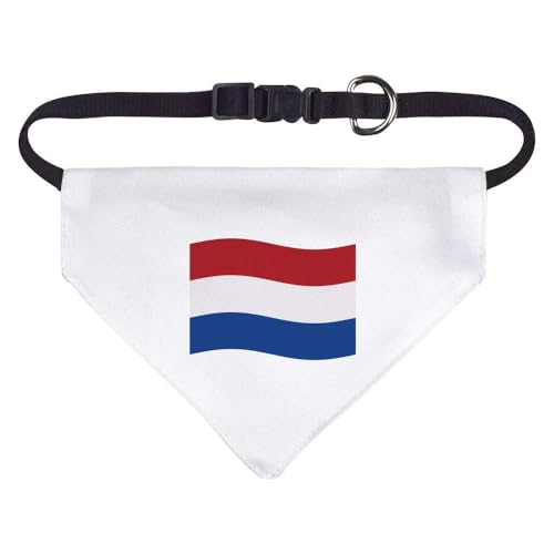 Klein 'Wehende niederländische Flagge' Hunde-/Katzen-/Haustier-Bandana (PD00048207) von Azeeda