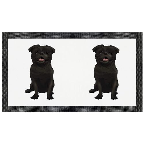 PM00023025 Haustier-Futtermatte "Sitting Pug" von Azeeda