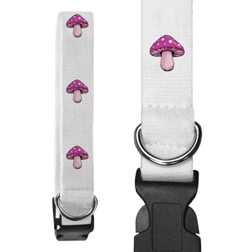 PR00045173 Hundehalsband "Pink Mushroom", klein von Azeeda