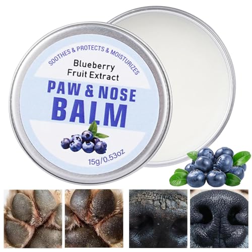 Aznever Feuchtigkeitscreme für Hundepfoten, Nasenbalsam für Haustiere - 15g Pet Nose Dog Paw Natürlicher Feuchtigkeitsbalsam,Leicht einziehender Balsam für rissige Pfoten, Nicht fettende Formel für von Aznever