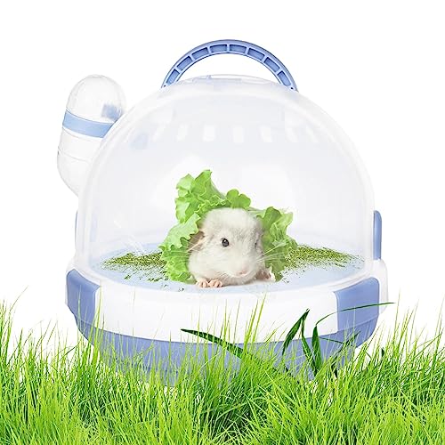 Aznever Reise-Hamsterkäfig | Mäusekäfig-Igelträger mit Wasserflasche,Zwerghamsterkäfig, Kleintierkäfig, tragbarer Haustierkäfig für Igel, Rennmaus, Hamster von Aznever