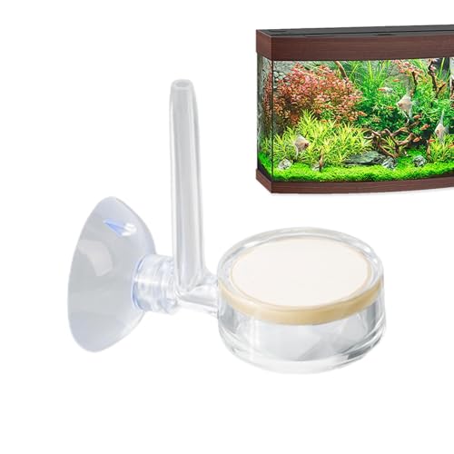 Niederdruck-Bubbler für Aquarien, CO2-Diffusor-Aquarium | CO2-Diffusor mit Saugnäpfen - Co2-Diffusor-Set, kein Einweichen, Co2-Zerstäuber für bepflanzte Aquarien von Aznever