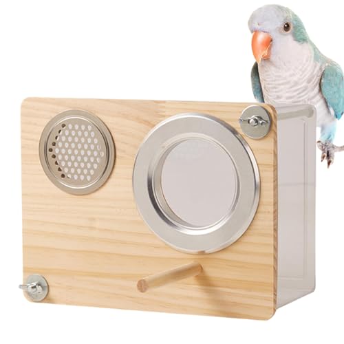 Vogelhäuschen, Vogelnest | Zuchtbox für Papageien,Haustier-Sittich-Vogelhaus-Zucht-Nistkasten, klares Design, Vogelkäfig-Box mit Sitzstange für Papageien von Aznever