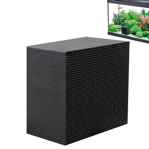 Wassertrog-Reinigungswürfel, Aquarium Wasserfilter Aktivkohle-Wasserfilterwürfel, Würfel Aquarium Filtermaterial, Aquarium Supply Wassertrog Würfelfilter, Wiederverwendbare Holzkohlewürfel Für Teiche von Aznever