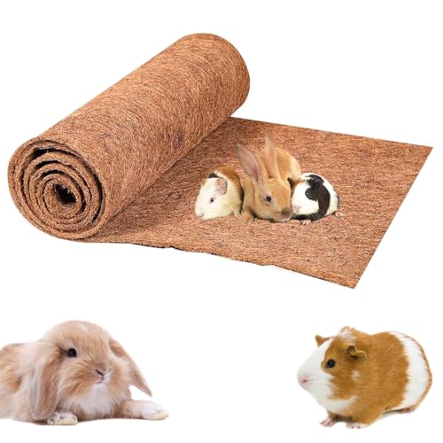 AzulLanse Natürliche Kokosnuss Kokos Matte 100x 40 cm,Kokos Kokos 0,3~0,4 cm,Kokosnuss Palm Matte,Kokosfaser,Gartenarbeit,Käfigboden für Nagetiere,Kaninchen,Hamster(1 PCS) von AzulLanse