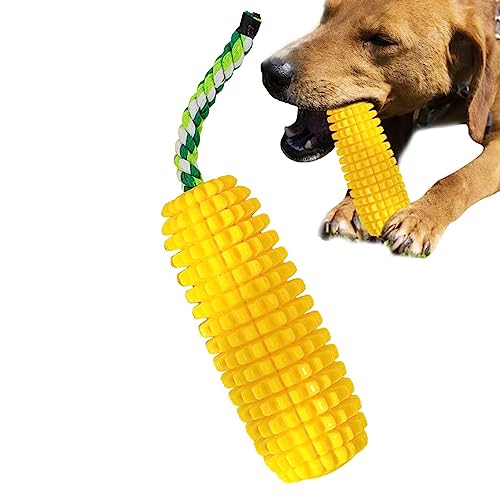 BAAROO Hundespielzeug Mais - Exquisites tragbares, zuverlässiges Welpen-Maisspielzeug - Flexibles Hundespielzeug zur Zahnreinigung, multifunktionales interaktives Hundespielzeug mit Quietschgeräusch von BAAROO