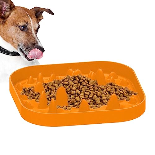 Hundenäpfe Slow Feeder | Silikon-Leckmatte für Welpen,Interaktiver Slow-Food-Teller zur Verhinderung von Erstickungsgefahr, gesundes Design für Haustier, Katze Baaroo von BAAROO