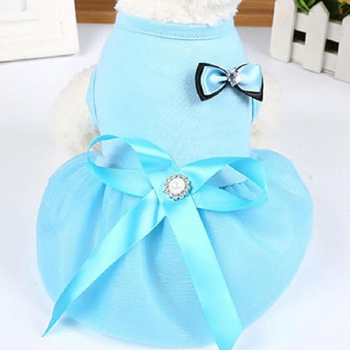 Hundekleidung für kleine Hunde, Welpenkleid, Prinzessin, Katzenkleidung, a-blau, Größe 2XL von BABIIE