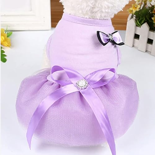 Hundekleidung für kleine Hunde, Welpenkleid, Prinzessin, Katzenkleidung, a-lila, Größe M von BABIIE