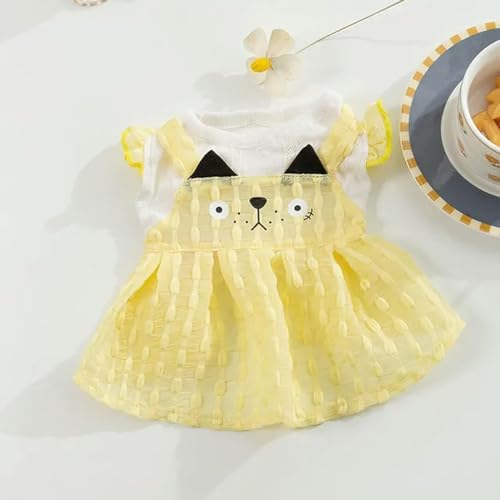 Sommerkleid, Hundeärmel, Katze, zweibeinig, Eiscreme-Rock, atmungsaktiv, Sonnenblumen-Druck, Haustierkleidung, Teddy-Puppe von BABIIE