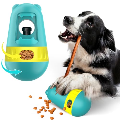 BABORUI 2-in-1-Hundespielzeug, Bully Stick Halter & interaktives Leckerli-Spenderspielzeug, um sie beschäftigt zu halten, verstellbarer Hunde-Kauknochen-Halter, Puzzle-Futterspender für Welpen, von BABORUI