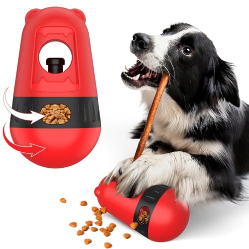 BABORUI 2-in-1-Hundespielzeug, Bully Stick-Halter & interaktives Leckerli-Spenderspielzeug, um sie beschäftigt zu halten, verstellbarer Hunde-Kauknochen-Halter, Puzzle-Futterspender für Welpen, von BABORUI