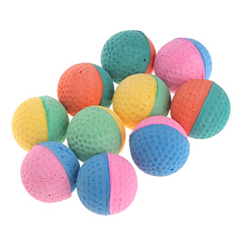 BABYVIVA 10Pcs Pet Toy Ball Fetching Chewing Ball for Pet Small Dogs Outdoor Interactive von BABYVIVA