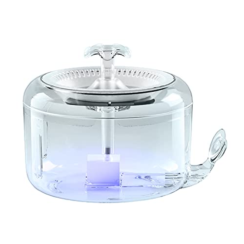 BABYVIVA Automatischer Wasserspender mit LED-Licht, Trinkbrunnen, automatischer Wasserspender für Haustiere mit Filter, Trinknapf von BABYVIVA