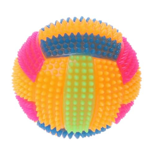 BABYVIVA Hunde-Trainingsball mit bunten LED-Lichtern, interaktives Haustierspielzeug, Welpen, Kätzchen, Kauspaß, interaktives Hundespielzeug, Zahnreinigungsspielzeug von BABYVIVA