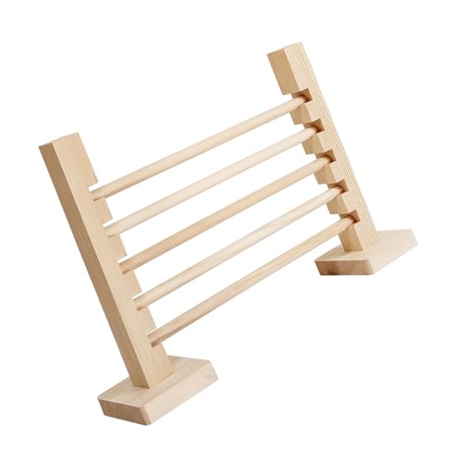 BABYVIVA Rennmak Jump Barriere Holzhürde Sprungbarriere Hindernis Holzstange Einstellbar Für Hamster Mauskäfig Sperre von BABYVIVA