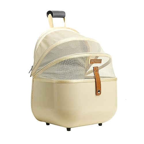 BABYVIVA Tragbare Haustiertasche für Ausflüge, große Kapazität, Netzabdeckung mit Sicherheitsgurt, Rucksack, atmungsaktive Reisetasche von BABYVIVA