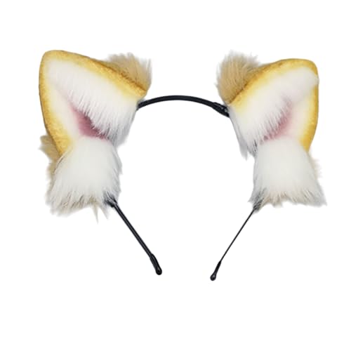 Dienstmädchen Hairhoop Hunde Ohrohr Haarband Biegsam Ohr Stirnband Kostüm Haarband Girl Thema Party Supply Subkulturen Kopfbedeckung von BABYVIVA