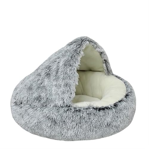 BADALO Katzennest, Gemütliches Katzenhöhlenbett, Katzenversteck, Süßes Katzenversteck, Vielseitiges Katzenbett for Privatsphäre, Nickerchen und Spielen, Passend for Katzen und Hunde(Gray,50x50cm) von BADALO