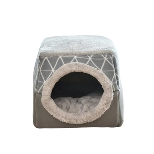 BADALO Katzennest, Gemütliches Katzenhöhlenbett, Katzenversteck, Süßes Katzenversteck, Vielseitiges Katzenbett for Privatsphäre, Nickerchen und Spielen, Passend for Katzen und Hunde(Gray,XL) von BADALO