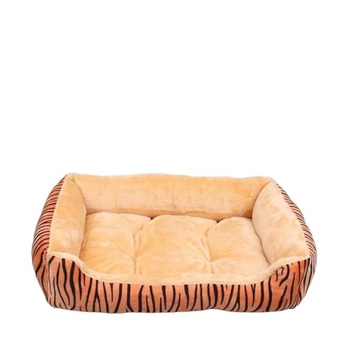 Hundebett und -kissen, Hundesofabett, Hundeschlafplatz, gemütliche Hundehüttenmatte, Hundenest for den Innen- und Außenbereich, rutschfest, waschbar, warm, weich, ideal for Welpen, mittelgroße und gro von BADALO