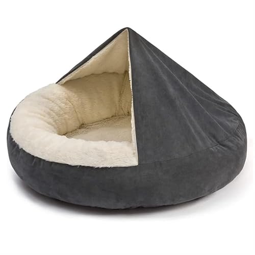 Hundebett und -kissen, Hundesofabett, Hundeschlafplatz, gemütliche Hundehüttenmatte, Hundenest for den Innen- und Außenbereich, rutschfest, waschbar, warm, weich, ideal for Welpen, mittelgroße und gro von BADALO