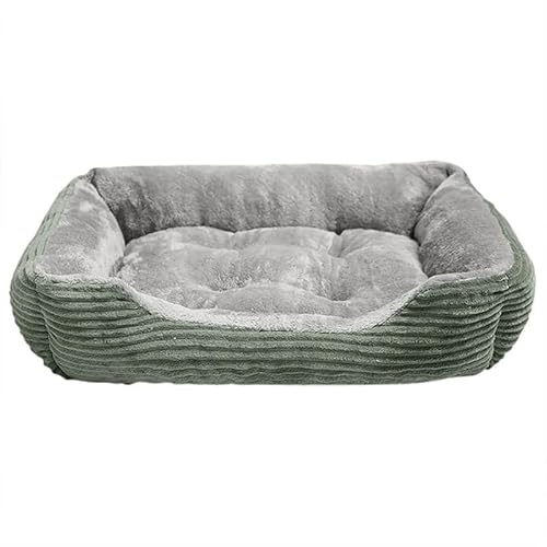 Hundebett und -kissen, Hundesofabett, Hundeschlafplatz, gemütliche Hundehüttenmatte, Hundenest for den Innen- und Außenbereich, rutschfest, waschbar, warm, weich, ideal for Welpen, mittelgroße und gro von BADALO