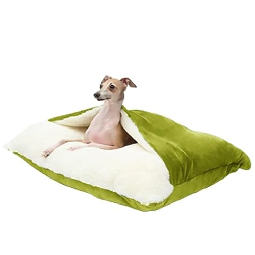 Hundebett und -kissen, Hundesofabett, Hundeschlafplatz, gemütliche Hundehüttenmatte, Hundenest for den Innen- und Außenbereich, rutschfest, waschbar, warm, weich, ideal for Welpen, mittelgroße und gro von BADALO