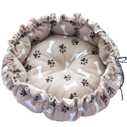 Hundebett und -kissen, Hundesofabett, Hundeschlafplatz, gemütliche Hundehüttenmatte, Hundenest for den Innen- und Außenbereich, rutschfest, waschbar, warm, weich, ideal for Welpen, mittelgroße und gro von BADALO