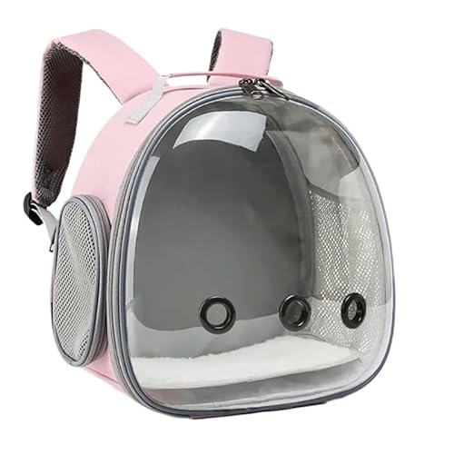 Transparente Papageien-Reisetasche, klein, leicht, Vogelkäfig-Tasche, kleine Haustier-Ausflugstasche, Vogel-Reise-Rucksack, Käfig, Mehrzweck-Haustier-Tasche for Papageien, kleine Papageien und Kleinti von BADALO