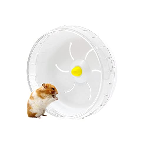 BADAOZONGCF Hamsterrad, lautloses Hamster-Laufrad, Spielzeug, transparent, für Hamster, Ratten, Eichhörnchen, Meerschweinchen (11,9 cm) von BADAOZONGCF