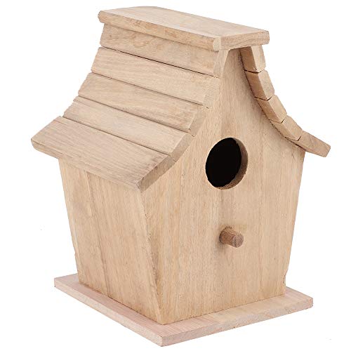 Holz-Vogelhaus-Zuchtbox, Hängendes Vogelhaus mit Ständer, für Papageien, Wellensittich-Haustierbedarf, Ausgestattet mit Ständer, Entworfen für Vögel von BAFOVY