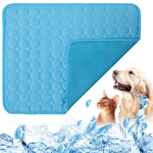 BAFRA Chillpaw Paw Pad Kühlkissen, Chill Paw Haustier-Kühlkissen, Hundekühlmatte, Haustierkühlmatte for Hunde und Katzen, kann auf dem Boden/Sofa/Bett verwendet Werden(Color:Blue,Size:L) von BAFRA