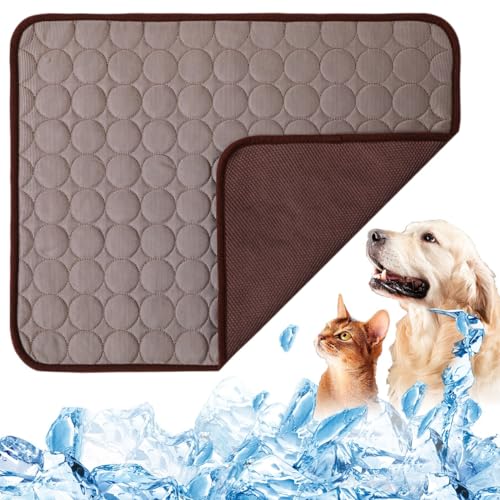 BAFRA Chillpaw Paw Pad Kühlkissen, Chill Paw Haustier-Kühlkissen, Hundekühlmatte, Haustierkühlmatte for Hunde und Katzen, kann auf dem Boden/Sofa/Bett verwendet Werden(Color:Brown,Size:2XL) von BAFRA