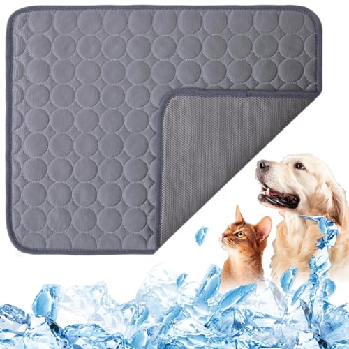 BAFRA Chillpaw Paw Pad Kühlkissen, Chill Paw Haustier-Kühlkissen, Hundekühlmatte, Haustierkühlmatte for Hunde und Katzen, kann auf dem Boden/Sofa/Bett verwendet Werden(Color:Gray,Size:2XL) von BAFRA