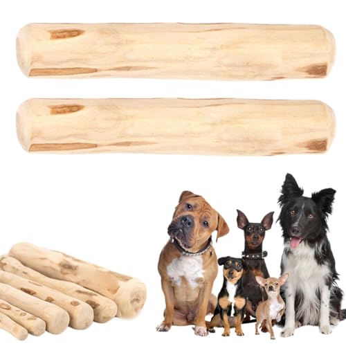 Mumbies Kausnacks aus Holz for Hunde, 2 Stück Kausnacks aus Kaffeeholz for Hunde, Mumbies Kausnacks aus Holz, Mumbies Kausnacks for Hunde, Zahnreinigung und Stressabbau, einzelne Mumbies Kausnacks, Za von BAFRA