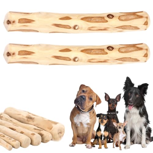 Mumbies Kausnacks aus Holz for Hunde, 2 Stück Kausnacks aus Kaffeeholz for Hunde, Mumbies Kausnacks aus Holz, Mumbies Kausnacks for Hunde, Zahnreinigung und Stressabbau, einzelne Mumbies Kausnacks, Za von BAFRA