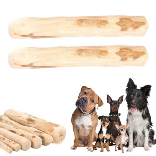 Mumbies Kausnacks aus Holz for Hunde, 2 Stück Kausnacks aus Kaffeeholz for Hunde, Mumbies Kausnacks aus Holz, Mumbies Kausnacks for Hunde, Zahnreinigung und Stressabbau, einzelne Mumbies Kausnacks, Za von BAFRA