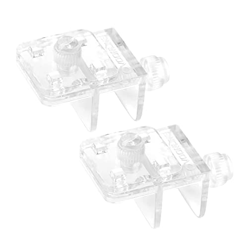 BAHJKASD 2 x Halterung für Aquarien, transparent, Acryl, für Aquarien, Glasabdeckung, Clip, Halter, Aquarium-Clip, Netz von BAHJKASD